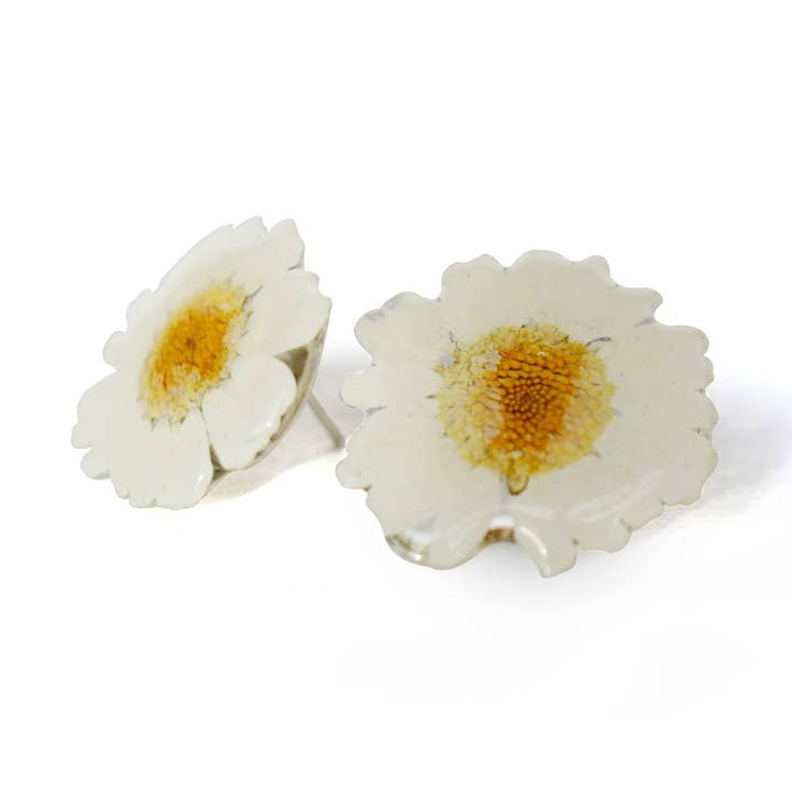 Daisy Sterling Silver Studs for wholesale by Nordic Flowers