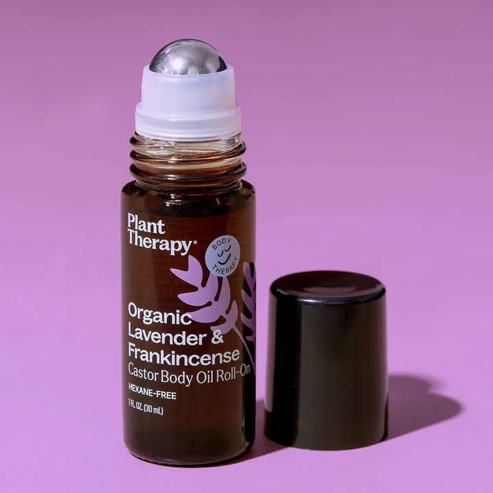 Plant Therapy - Wholesale Bath/body oil - Organic Lavender & Frankincense Castor Body Oil Roll-On 30ml2