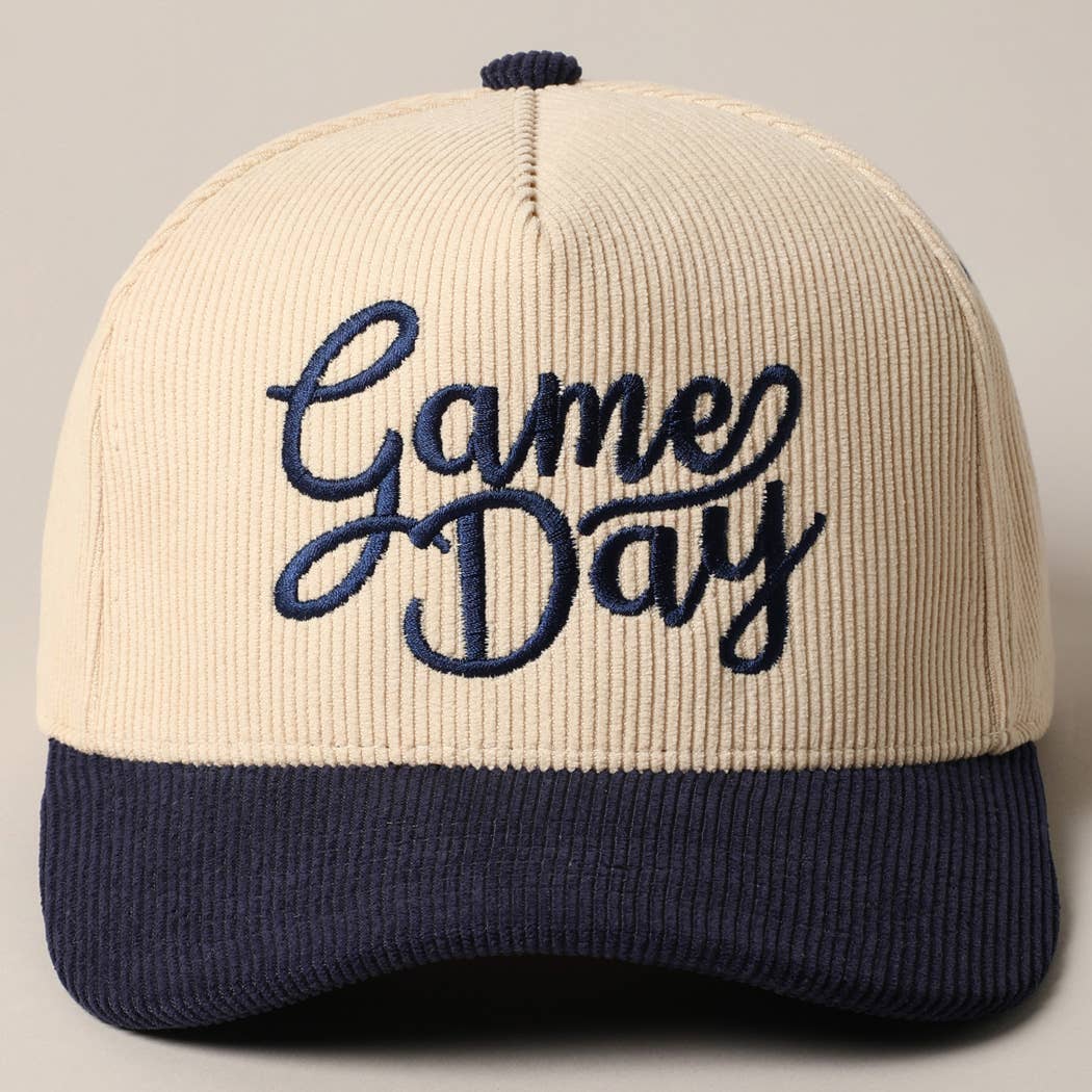 Fashion City - Wholesale Truckerpet - Uniseks - Game Day Corduroy Trucker Baseballpet7