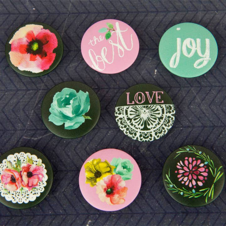 FLAIR BUTTON- THE OPTIMIST COL 655350572402 for wholesale by Prima Marketing Inc