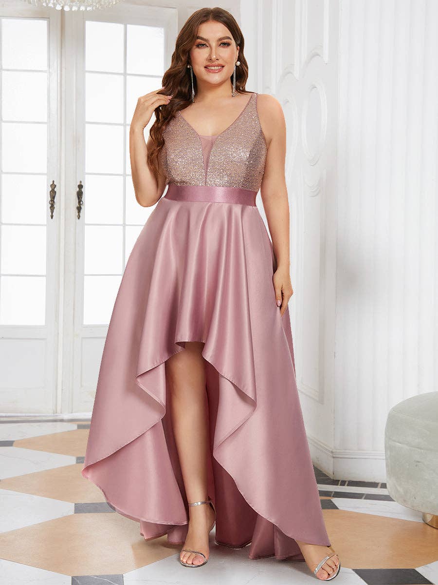 Ever-Pretty – wholesale Gown – Women's – Plus Size Shiny High-Low Prom Dresses for Women3