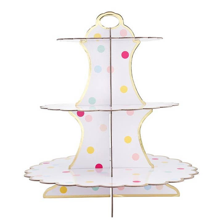 Slant Collections by Creative Brands - Wholesale Cake Stand - Cardboard Cupcake Stand - Confetti