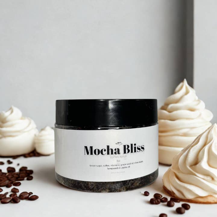 Mocha Bliss| 4oz Coffee/ Sugar Body Scrub and other Purchase Wholesale coffee body scrub. Free Returns & Net 60 Terms on Faire trending on Faire.
