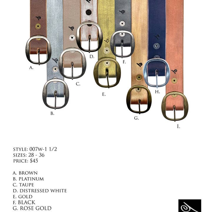 Ceinture de 1 1/2 po pour la vente par Abu Original