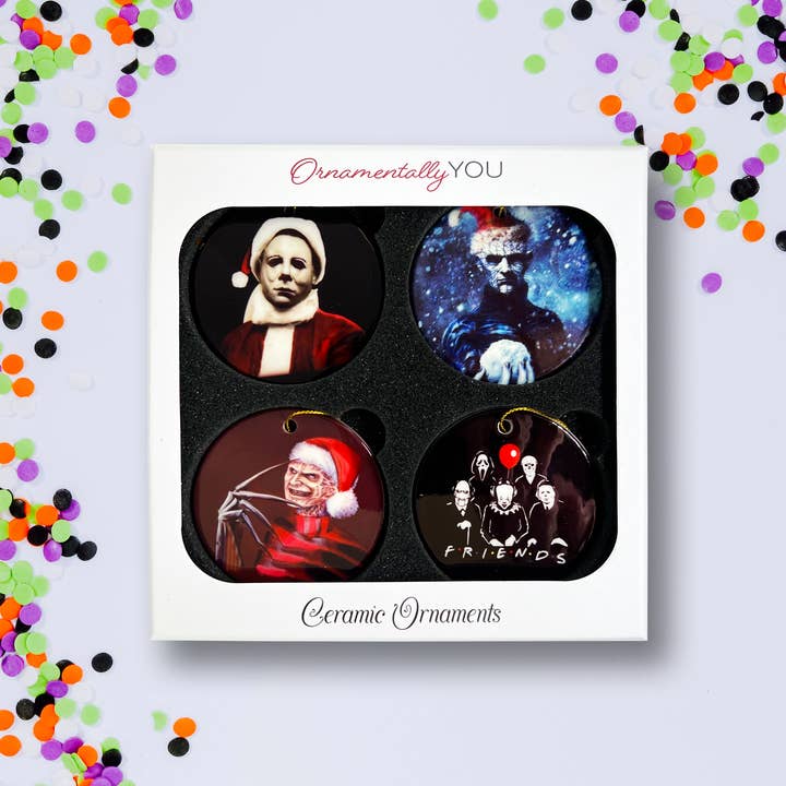 OrnamentallyYou - Wholesale Ornament Set - Horror Movie Ornament Bundle