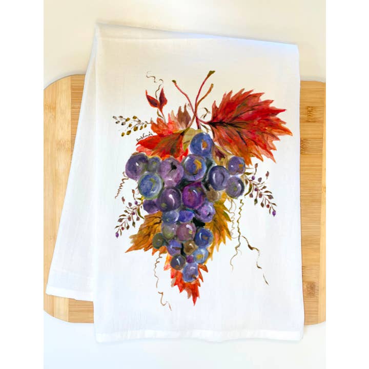 Vines Kitchen Towel for wholesale by Pamela Cassidy Designs
