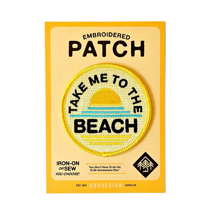 Beach Embroidered Patch for wholesale by OR8DESIGN