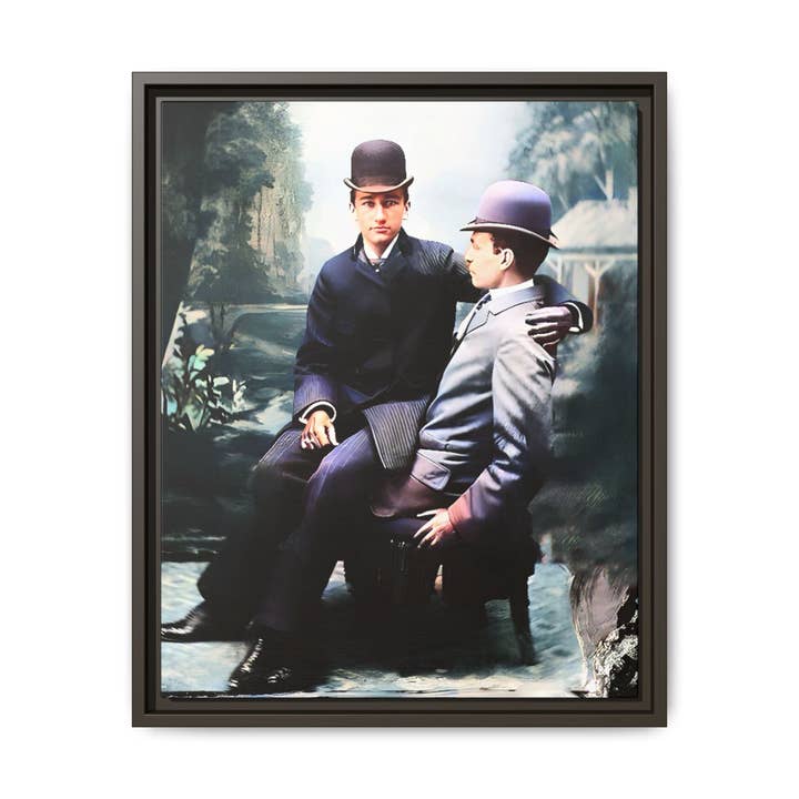 Walt & Pete - Wholesale Art Print - paire 027 | Framed Vintage Photo - Matte Canvas4