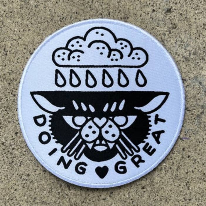 The Rubbish Rubbish - Wholesale Patch - RR #154 Matt Darling Doing Great Cat Patch0