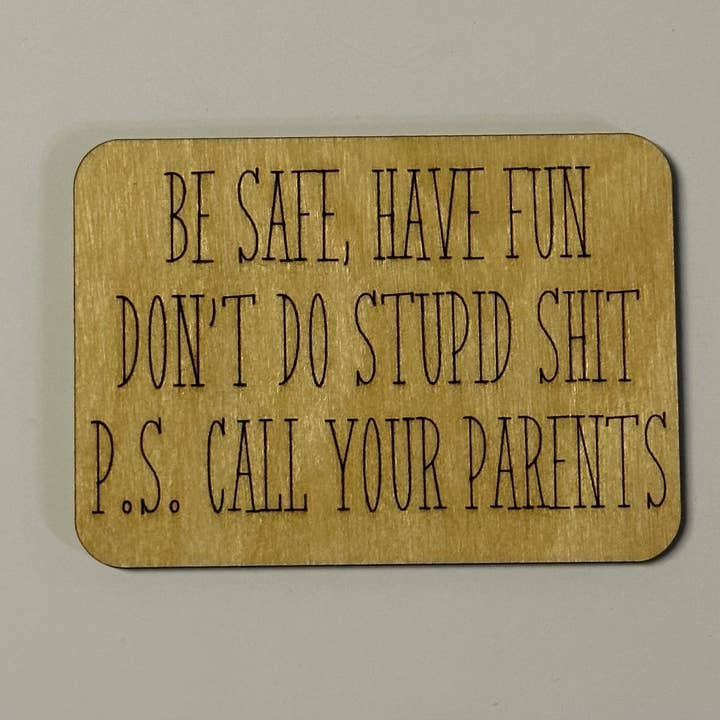 Don’t Do Stupid Magnet, Fridge Magnet, College Dorm, Dorm Room, Reminder, Husband, Wife, Student, Stocking Stuffer for wholesale by Grey Barn Customs