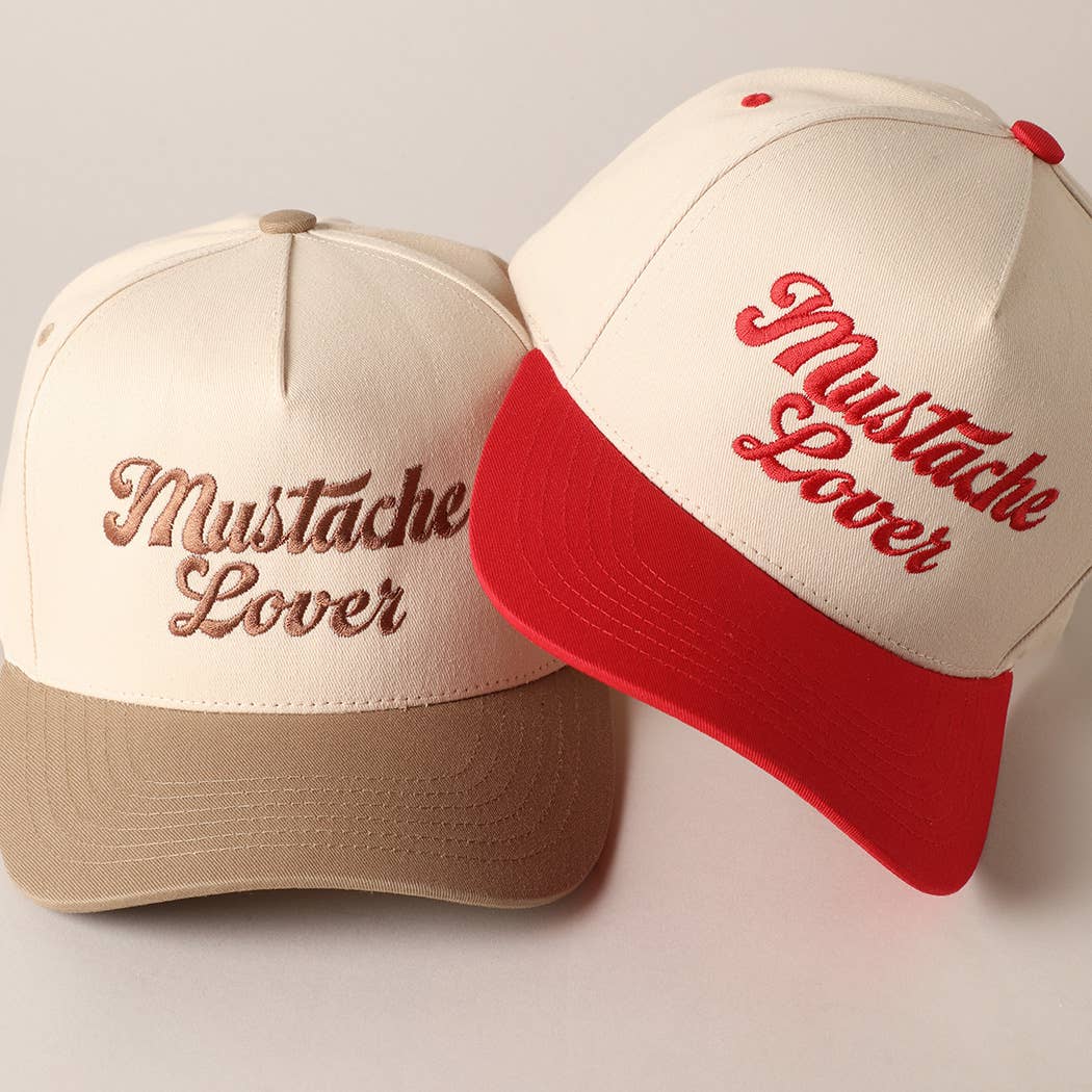 Fashion City – wholesale Trucker hat – Unisex – Mustache Lover Two Tone Trucker Hat6