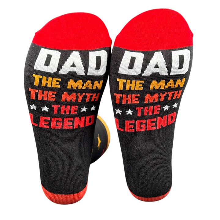 Dad The Man The Myth The Legend Socks for wholesale by Crazy Dog T-Shirts