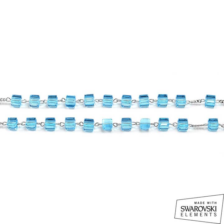 Swarovski® Kristal en Sterling Zilver Kostbare Rozenkrans voor wholesale door Ghirelli Rosaries