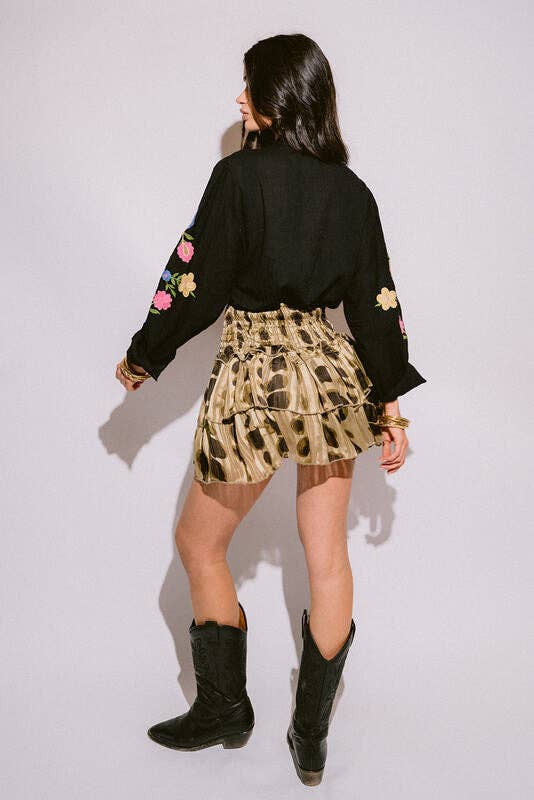 Piti Cuiti - Wholesale Blouse - Dames - LILI GREEN GEBORDUURDE BLOUSE4