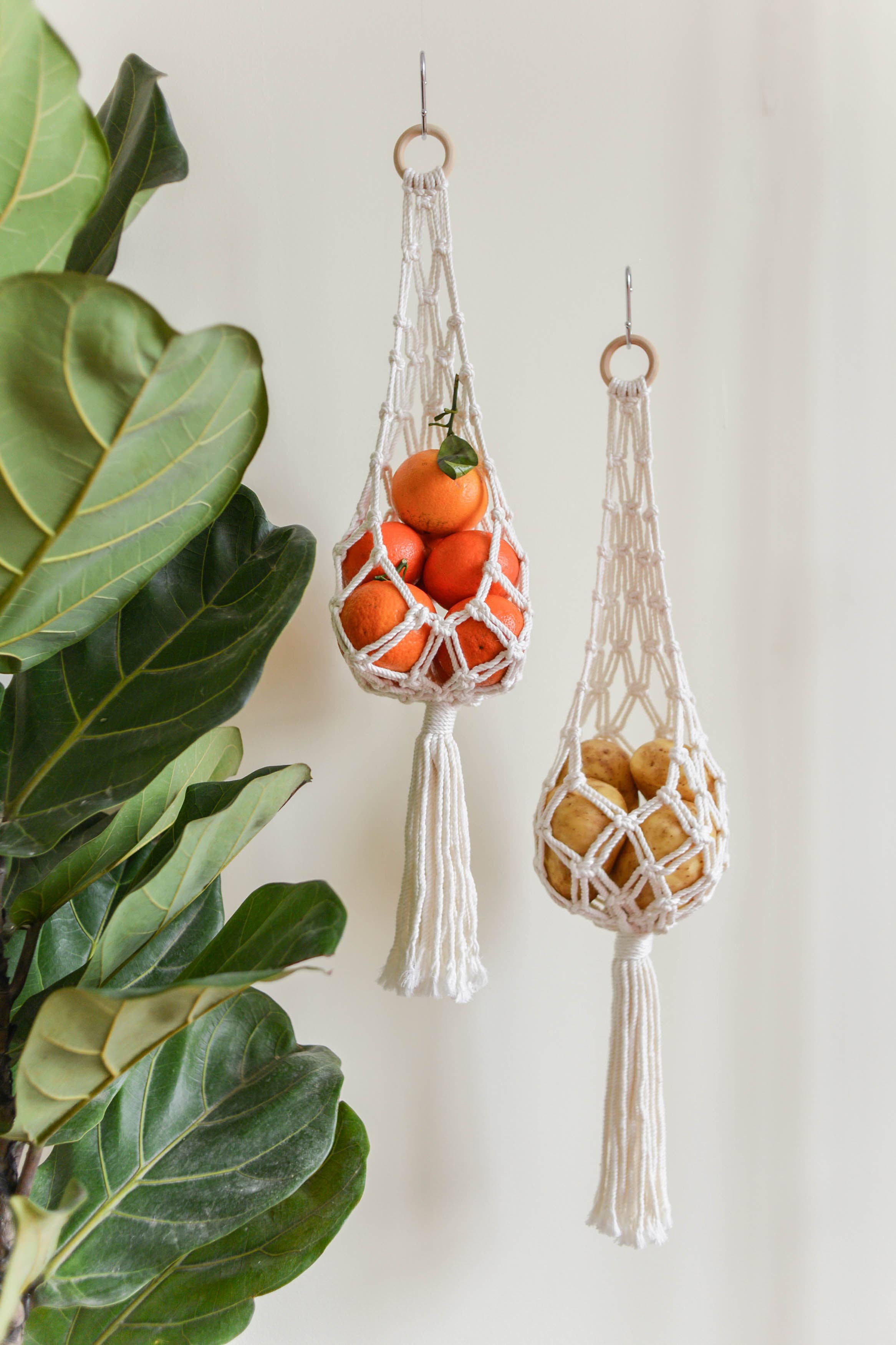 BeanDaikon - Wholesale Hanging planter - Macrame Hanging Basket H109