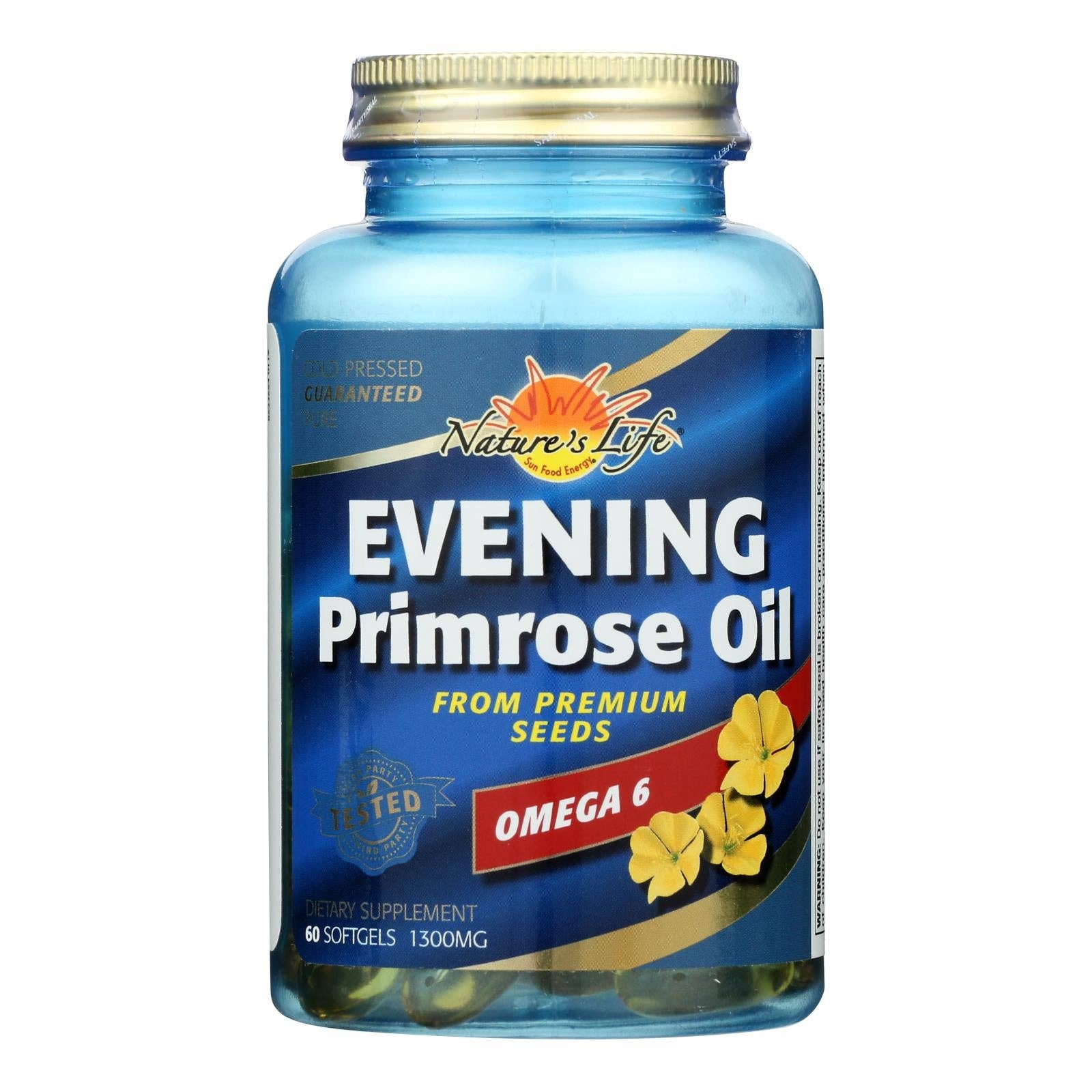 Everyday Supply Co - Wholesale Oral Supplement/Vitamin - Nature's Life - Epo Omega 6 1300mg - 1 Each -60 Sgel0