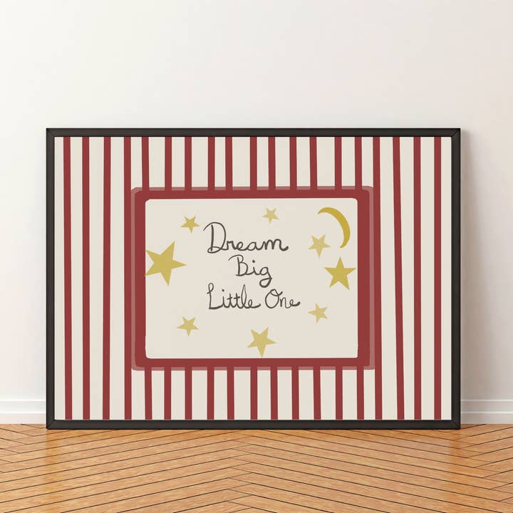Dream Big Little One Art Print – Whimsical Nursery & Baby Ro for wholesale by Sweet Sketches