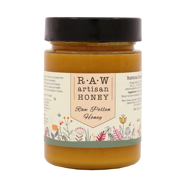 Raw Pollen Honey - 450g for wholesale by Raw Artisan Honey
