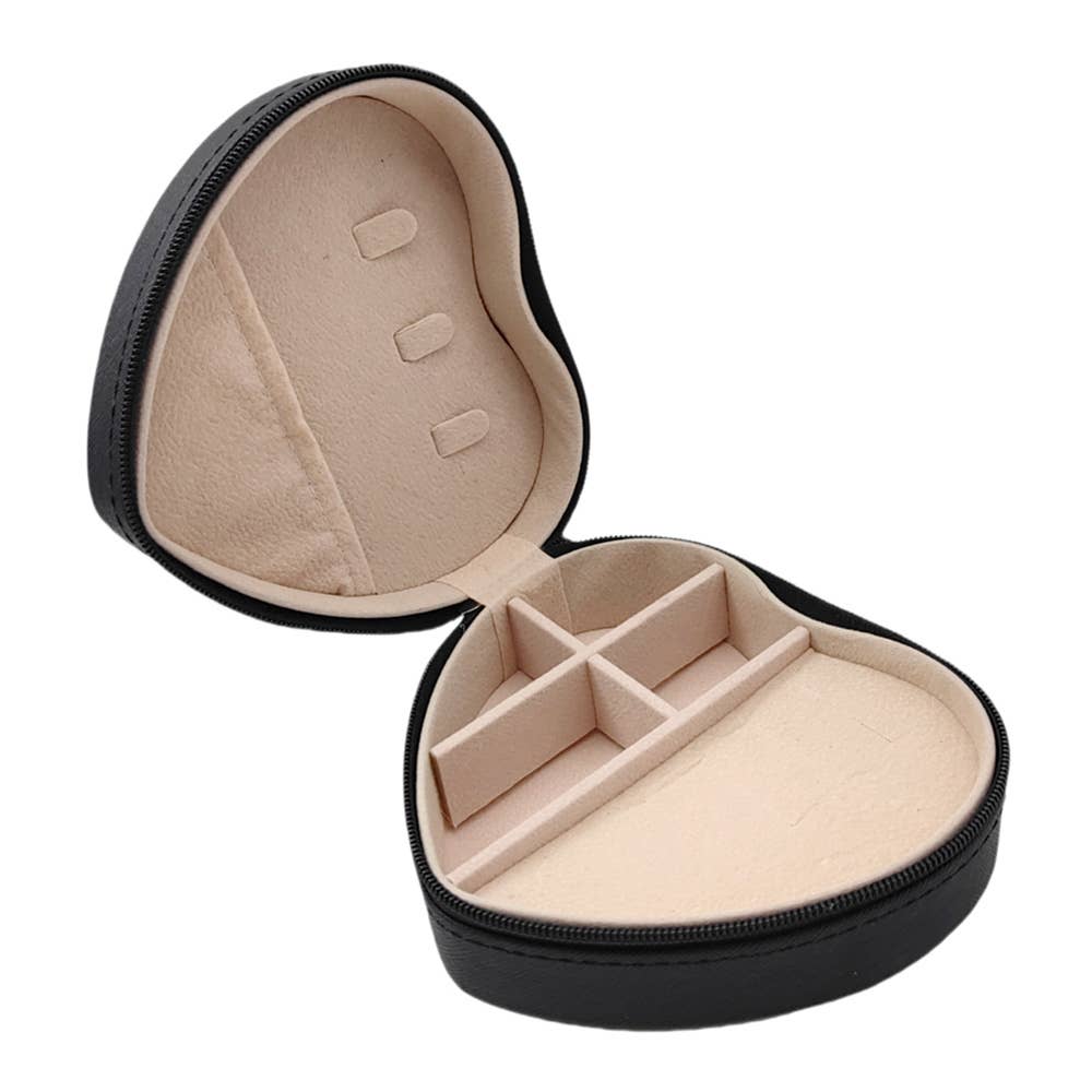 Sensibling Corp. - Vendita all'ingrosso Portagioie/organizer per gioielli - Scatola portagioie a cuore portatile in ecopelle5