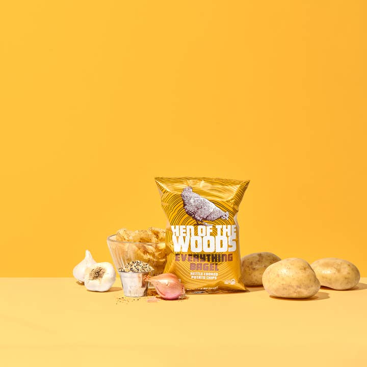 Hen of the Woods - Wholesale Chips - Everything Bagel Kettle Cooked Potato Chips 2 OZ