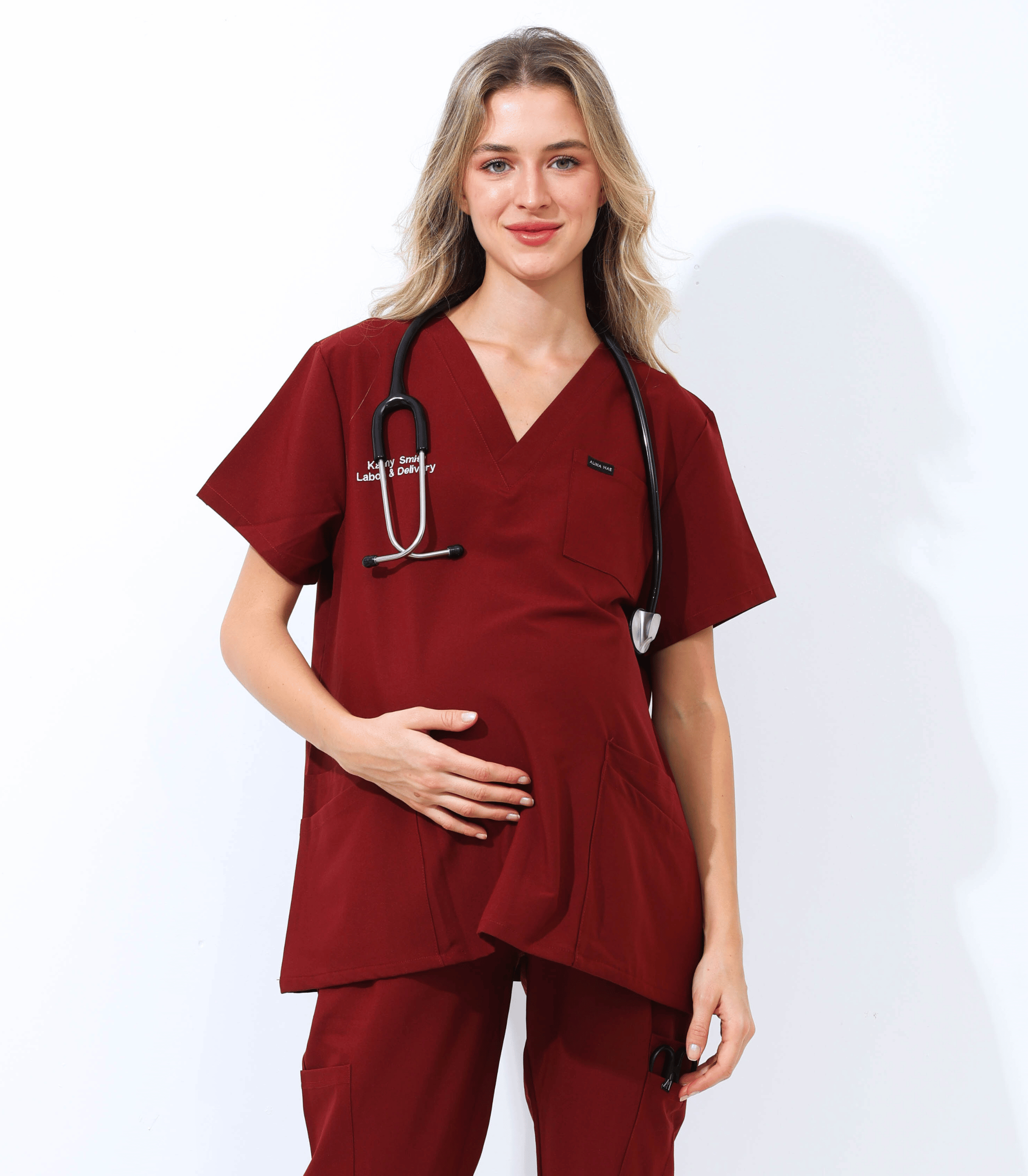Alina Mae Maternity - Wholesale Healthcare Uniform - Women's - Maternity Scrubs Shirt for Pregnancy0