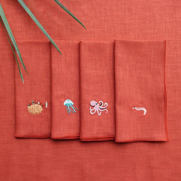 Giardino Segreto - Wholesale Dinner & Cloth Napkin - MARINA pure linen napkin1