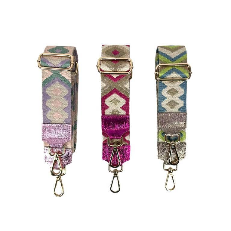 Chenson & Gorett - Wholesale Bag Strap - Women's - Bag Strap with Silver or Gold Clip, per pack5