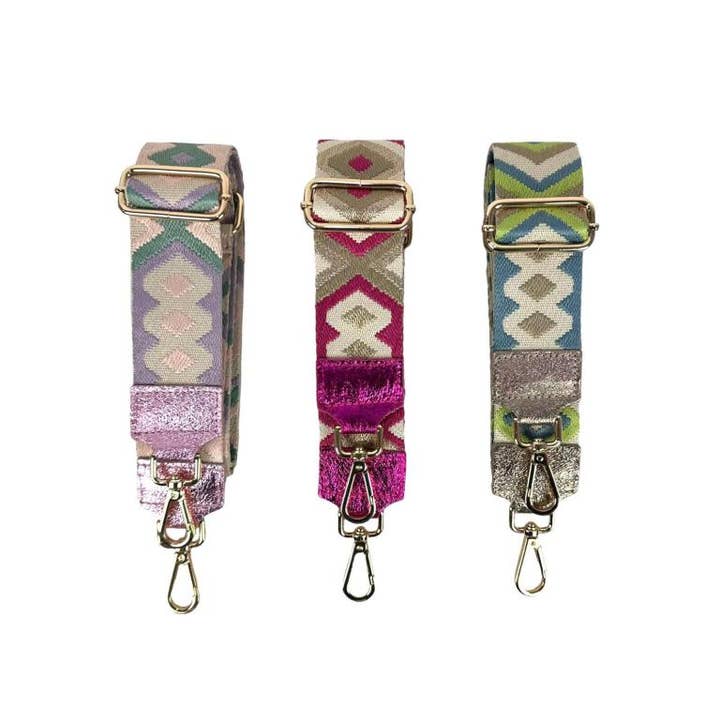Chenson & Gorett - Wholesale Bag Strap - Women's - Bag Strap with Silver or Gold Clip, per pack5