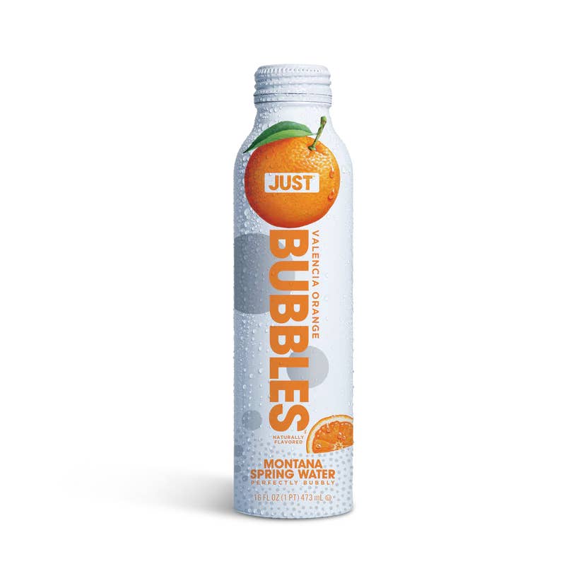 JUST Goods - Vente Eau gazeuse - Bulles à l'orange de Valence-- 16 fl oz | Paquet de 24