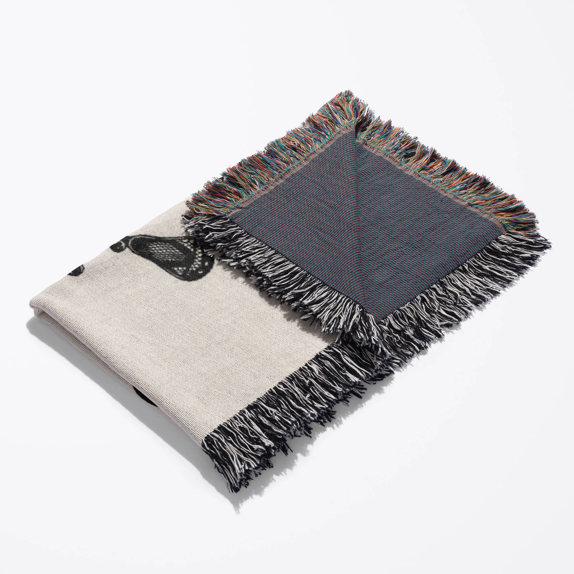 3dRose - Wholesale Throw Blanket - 3dRose, Lacrosse is life picture of black skull and lacrosse sticks, Blanket3