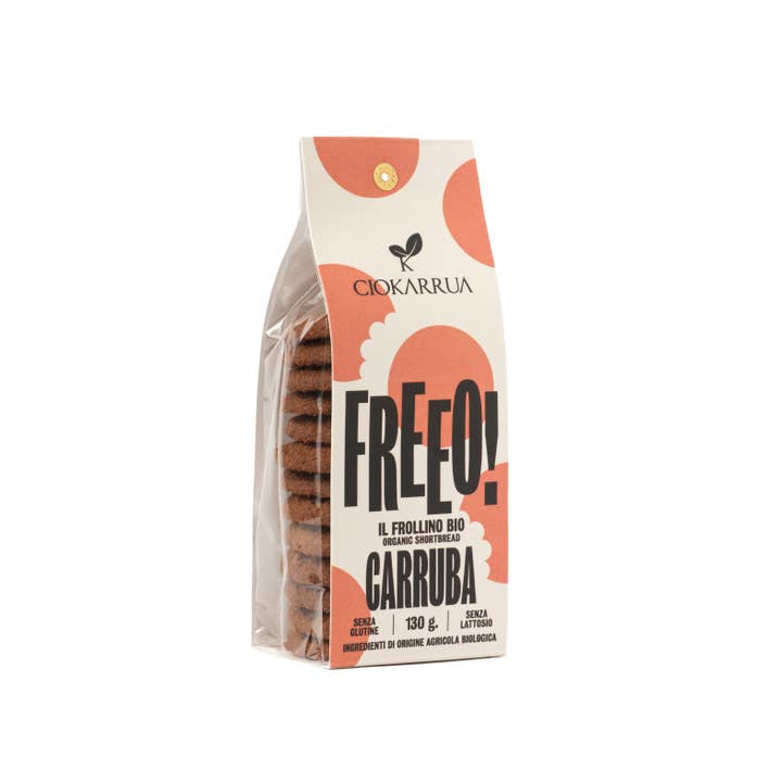 Ciokarrua - Wholesale Cookie - FREEO,CAROB SHORTBREAD. Vegan, lactose and gluten free