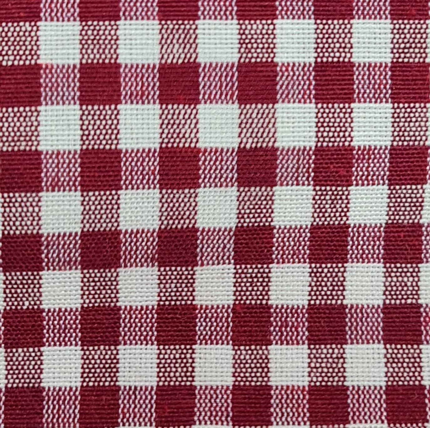 Lunaria Lab - Wholesale Christmas Decoration - Padded Cotton Bow with Checkered Pattern 35x50 cm7