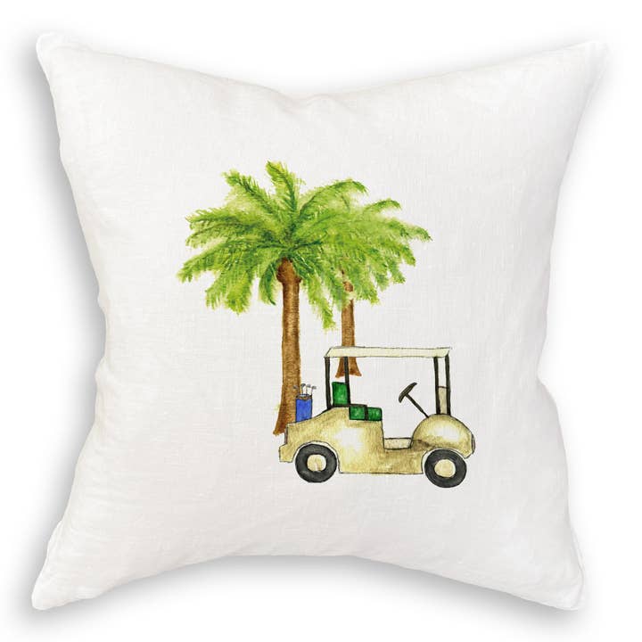French Graffiti - Wholesale Tea Towel - Golf Cart with Palm Trees11