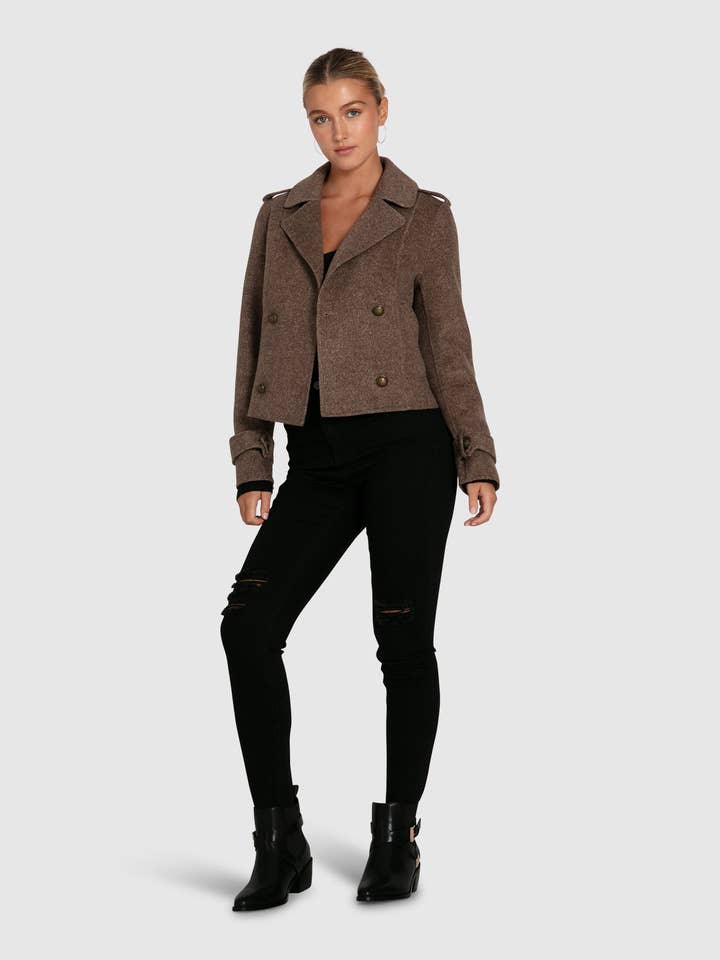 Better Off Military Peacoat for wholesale by belle & bloom