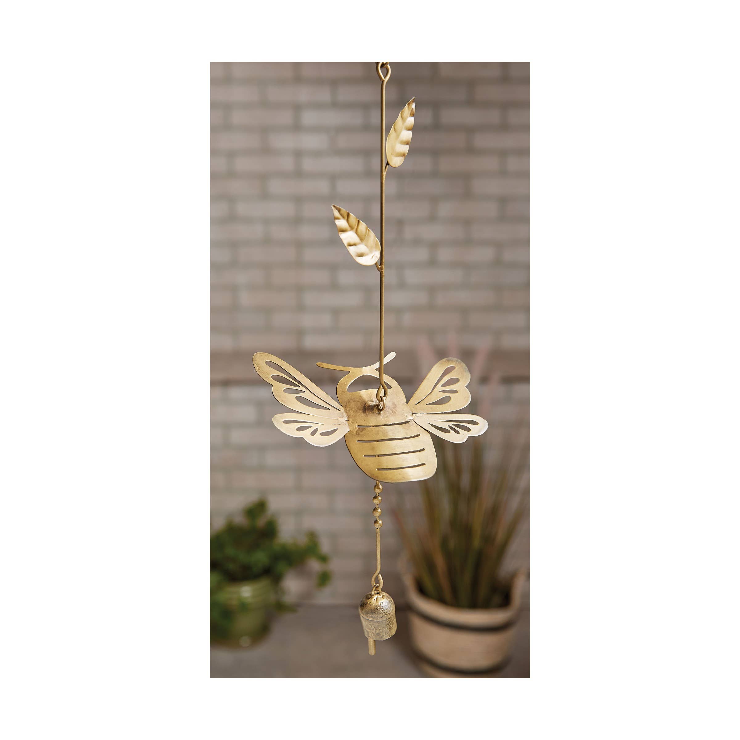 tag - Wholesale Wind Chime - Honey Bee Wind Chime Antique Brass Iron Summer1