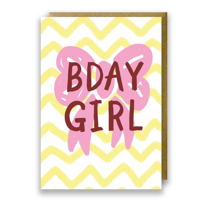 Little Notes Birthday Girl Card for wholesale by Jessie Maeve Studio