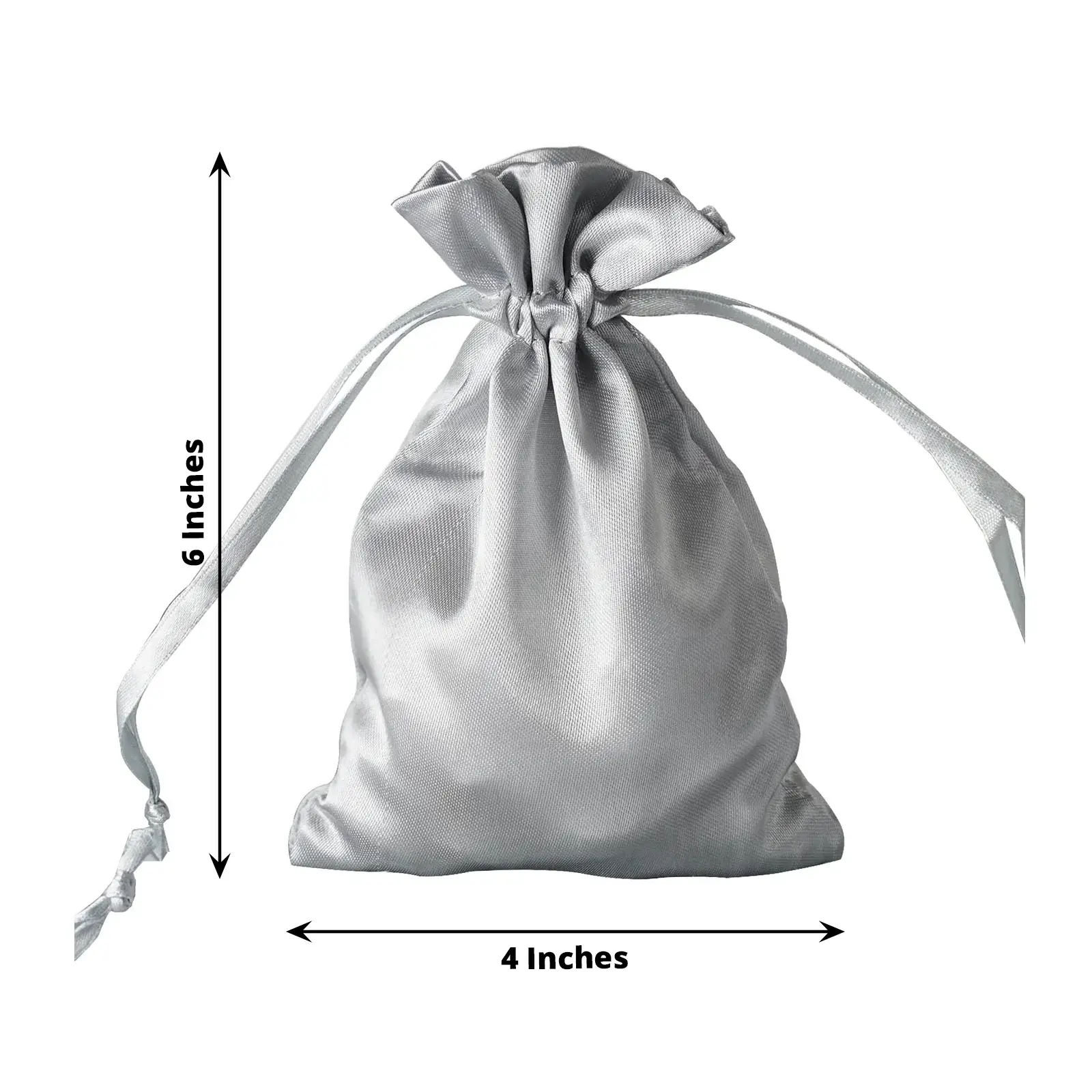 The Black Butterfly - Wholesale Favor Bags - 4"x6" Satin Drawstring Bag3