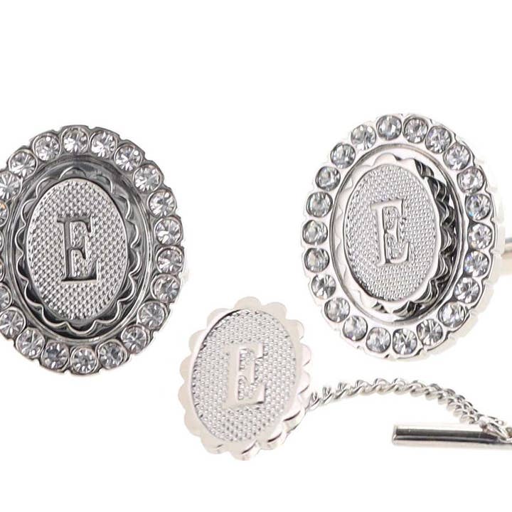 Dubal Brothers - Vendita all'ingrosso Gemelli - Gemelli e fermacravatte Vittorio Vico Bling iniziali: dalla A alla Z di Classy Cufflinks29