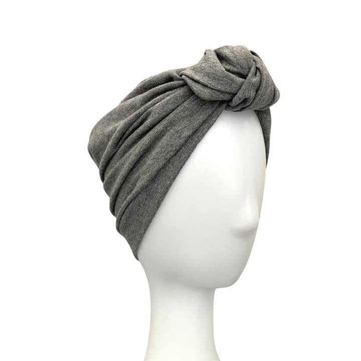 IamMe Store - Wholesale Turban - Women's - Grey Women's Cotton Turban Hat
