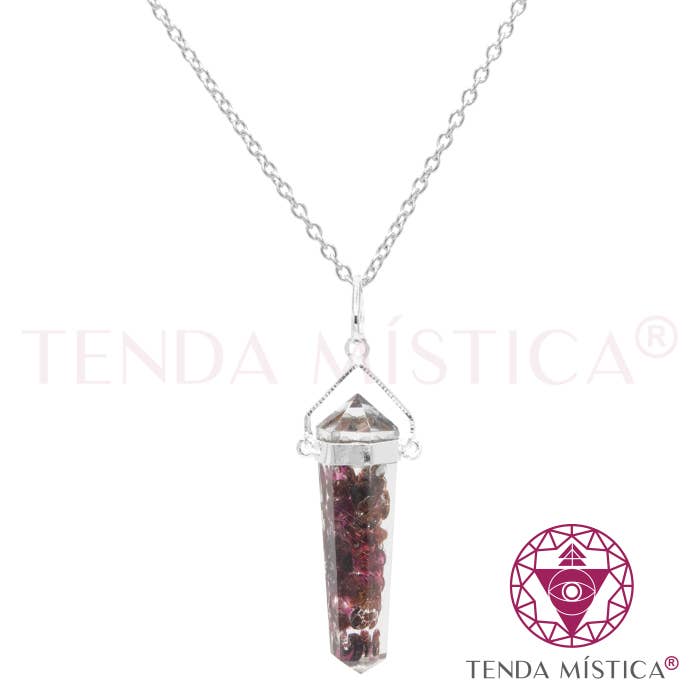 Tenda Mística - Wholesale Spiritual Stone/Crystal - Orgonite Pendulum Pomegranate Necklace