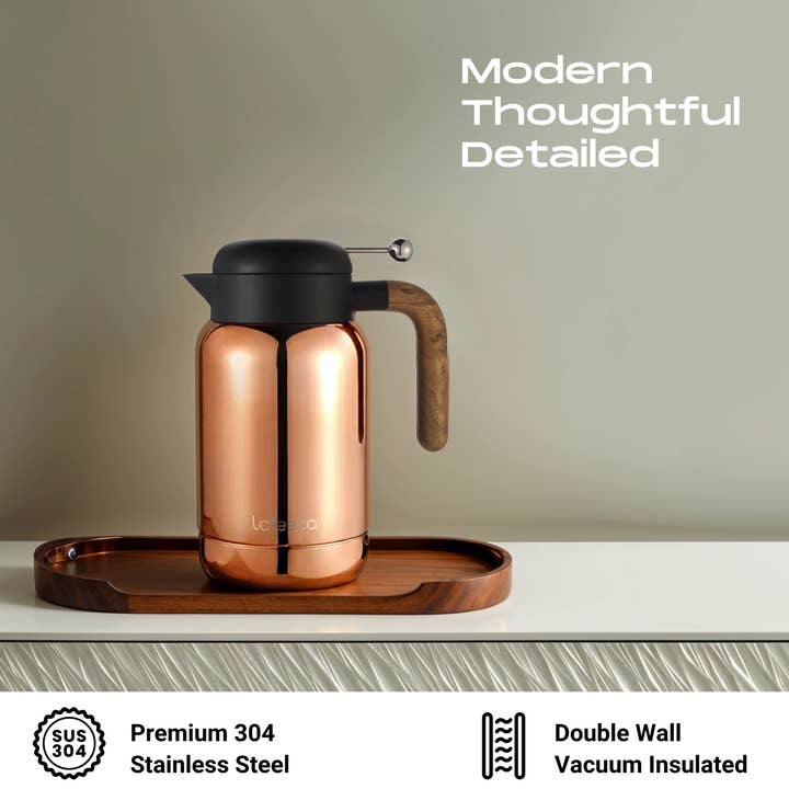 Lafeeca - Wholesale Carafe - Lafeeca Thermal Coffee Carafe - Airtight Water Pitcher3