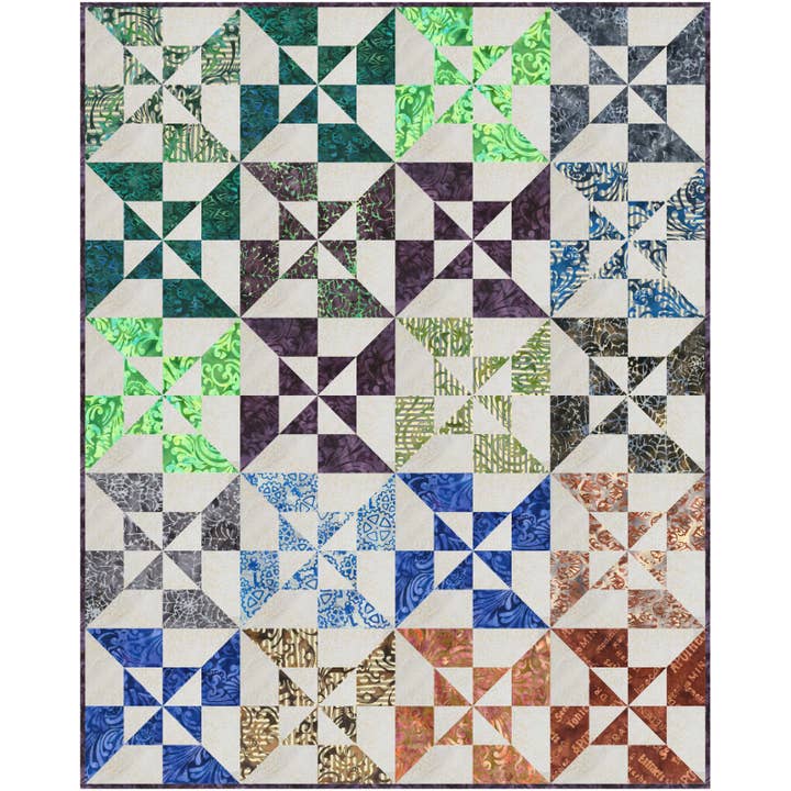 Needle in a Hayes Stack - Wholesale Quilt - Apothecary Twist2