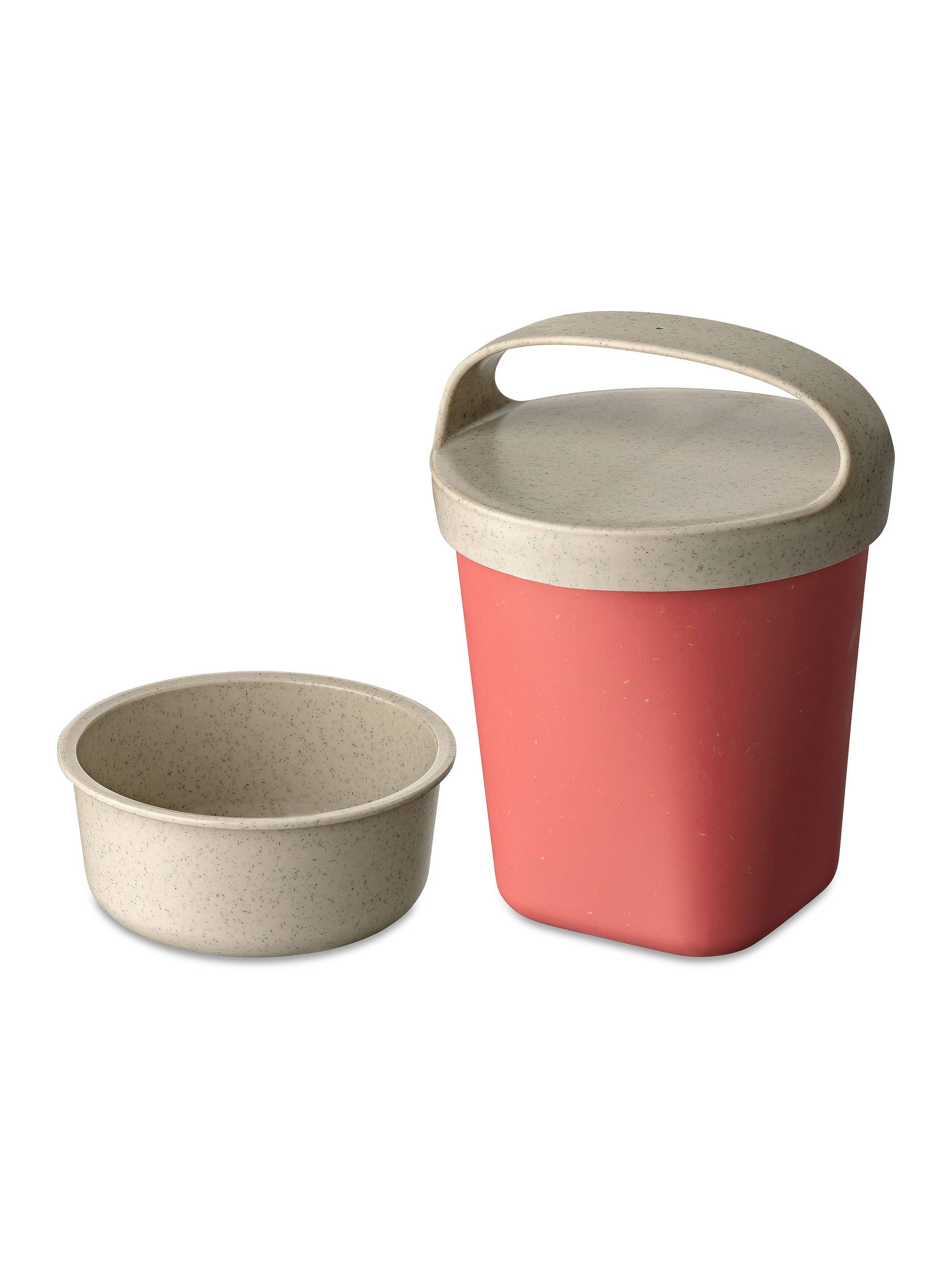 Naturkorall Snackpot med insats och lock BUDDY 0,5 l för wholesale på Faire0