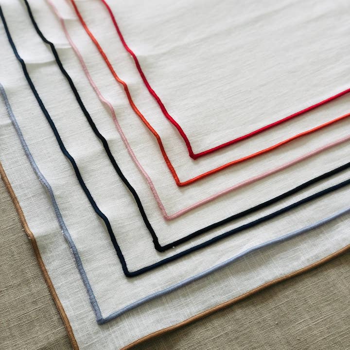 Belle Linen - Wholesale Dinner & Cloth Napkin - Blank Ivory Linen Napkins for Embroidery and Table Decor5