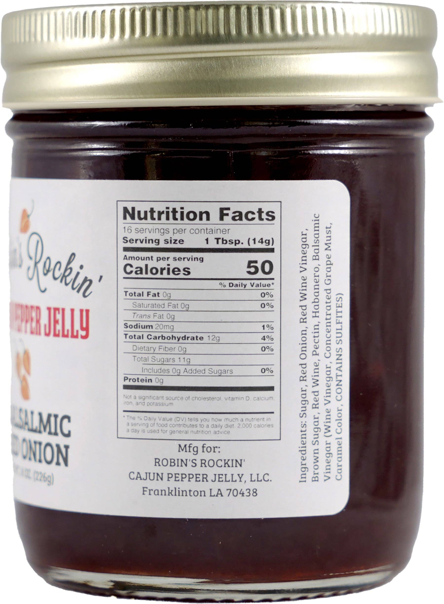 Robin’s Rockin’ Cajun’ Pepper Jelly - Wholesale Jam/Jelly - Balsamic Red Onion1