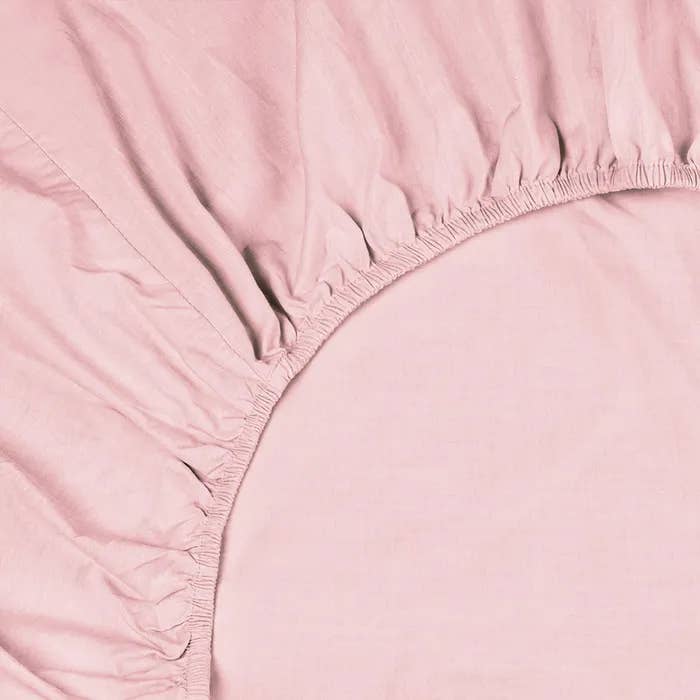 Melange Plain Blush King Percale Sheet Set for wholesale on Faire2