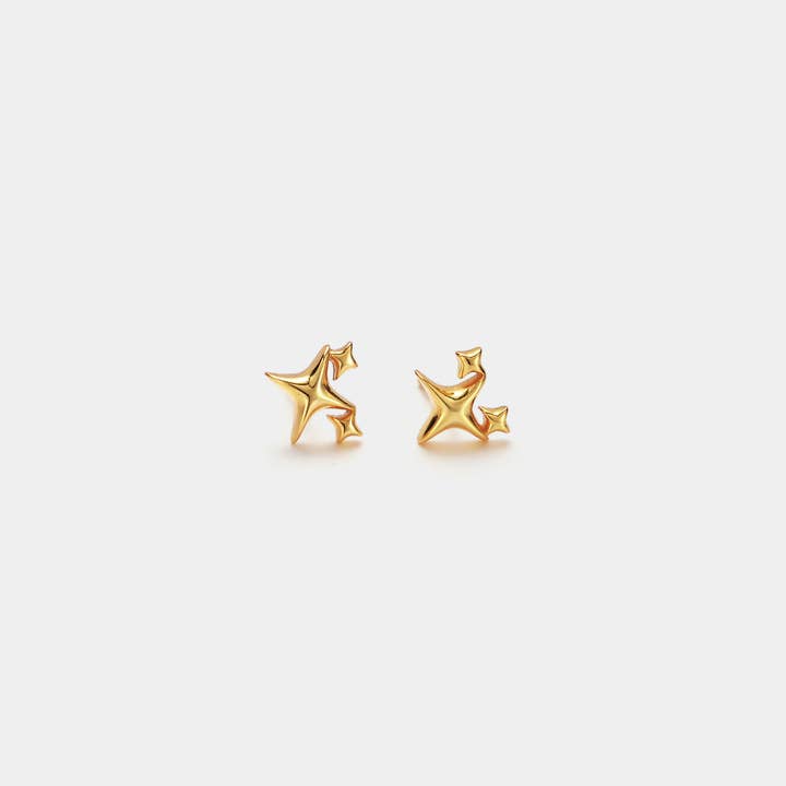 Dainty Tiny Small Star Stud Earrings 925 Sterling Silver for wholesale by Perimade & Co. LLC