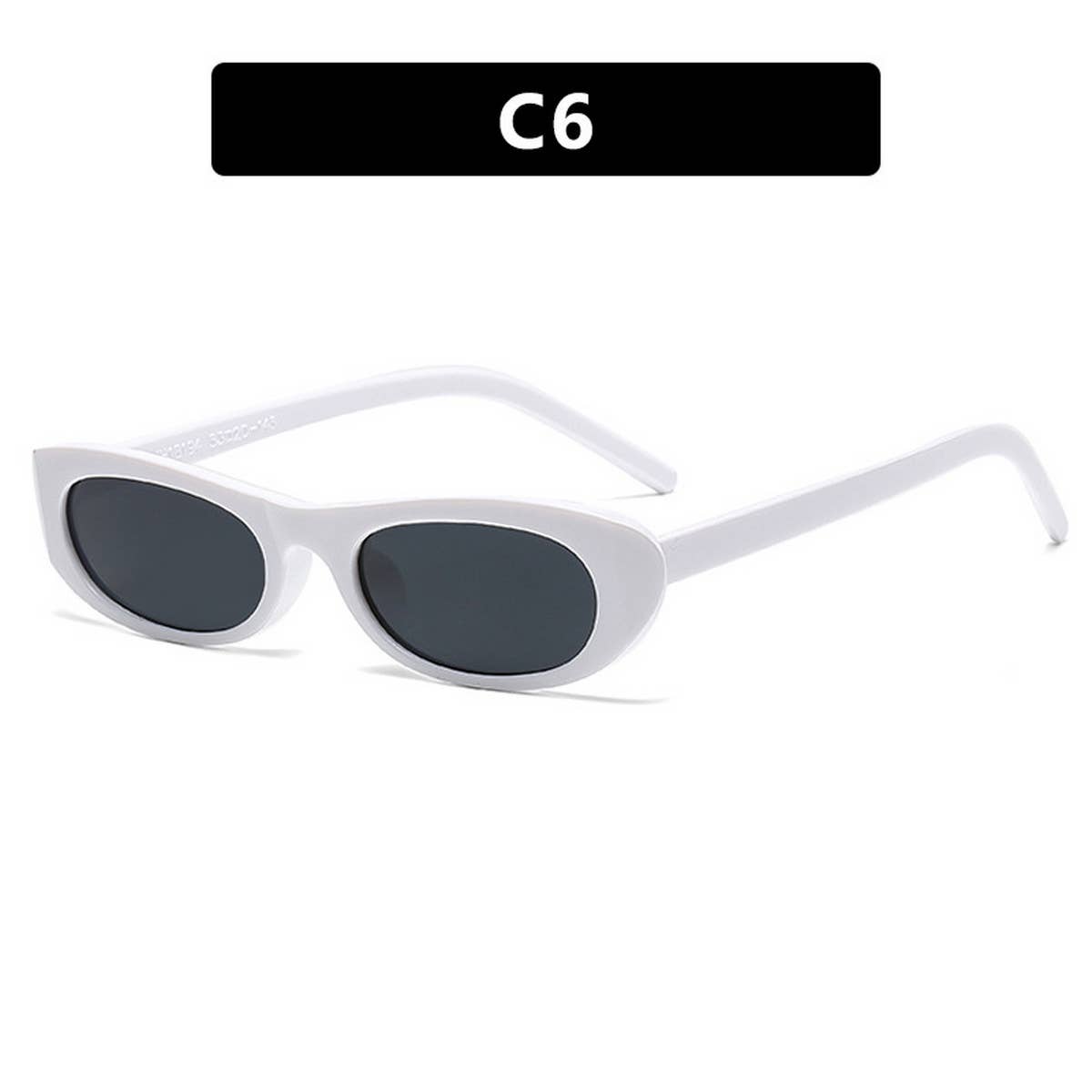 ACCITY - Wholesale Sunglasses - Women's - WOMEN NARROW FRAME RETRO OVAL SUNGLASSES_CWASG03315