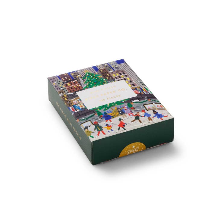 Rifle Paper Co. - Wholesale Puzzle - Adult - Holiday On Ice Mini Jigsaw Puzzle2