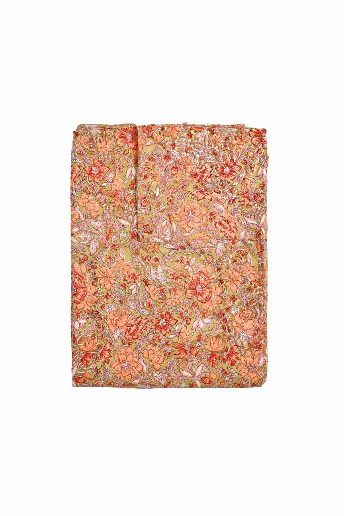 Noemie duvet cover - Bedding - flowers - orange for wholesale on Faire7